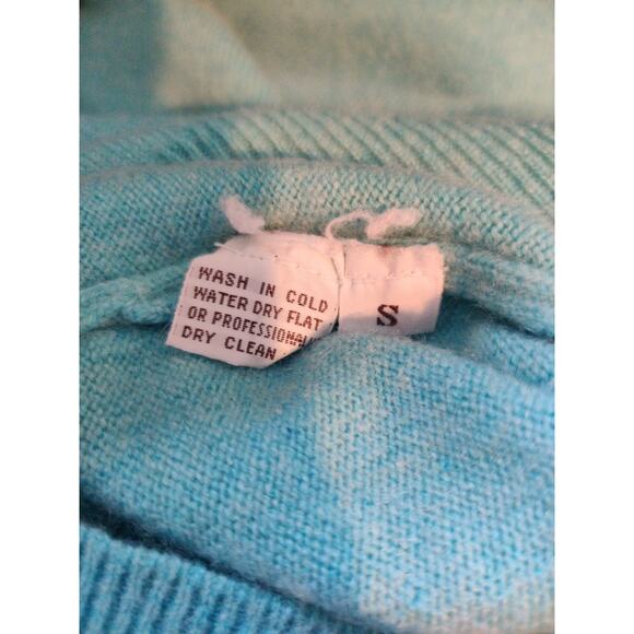 Belford Cashmere Cardigan Pleat Shoulder Vintage Hong Kong - Picture 8 of 8